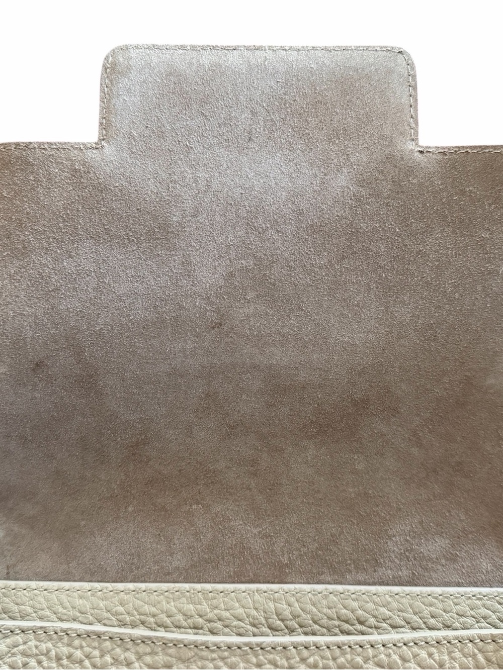 Furla Bicolor Pebbled Leather Shoulder Bag in Red, & Cream Preowned from Japan - Picture 8 of 9